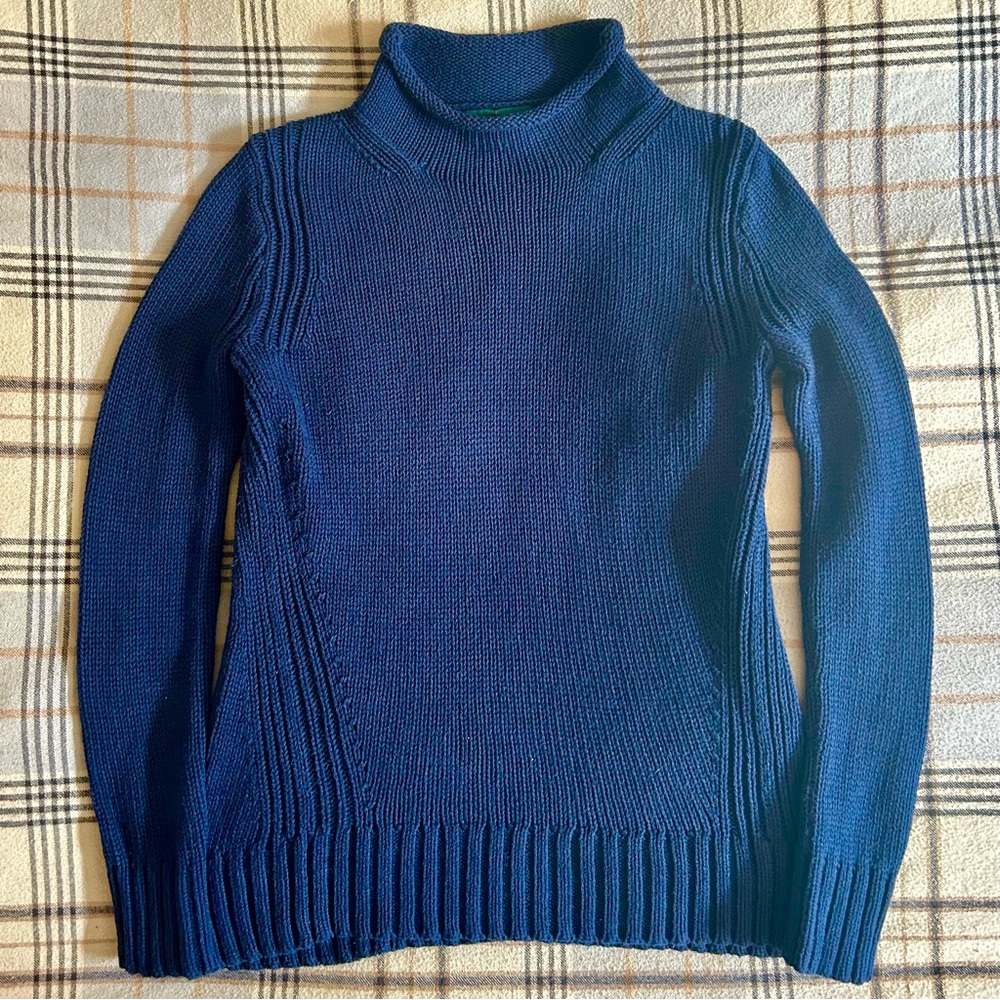 J. Crew Navy rollneck Sweater